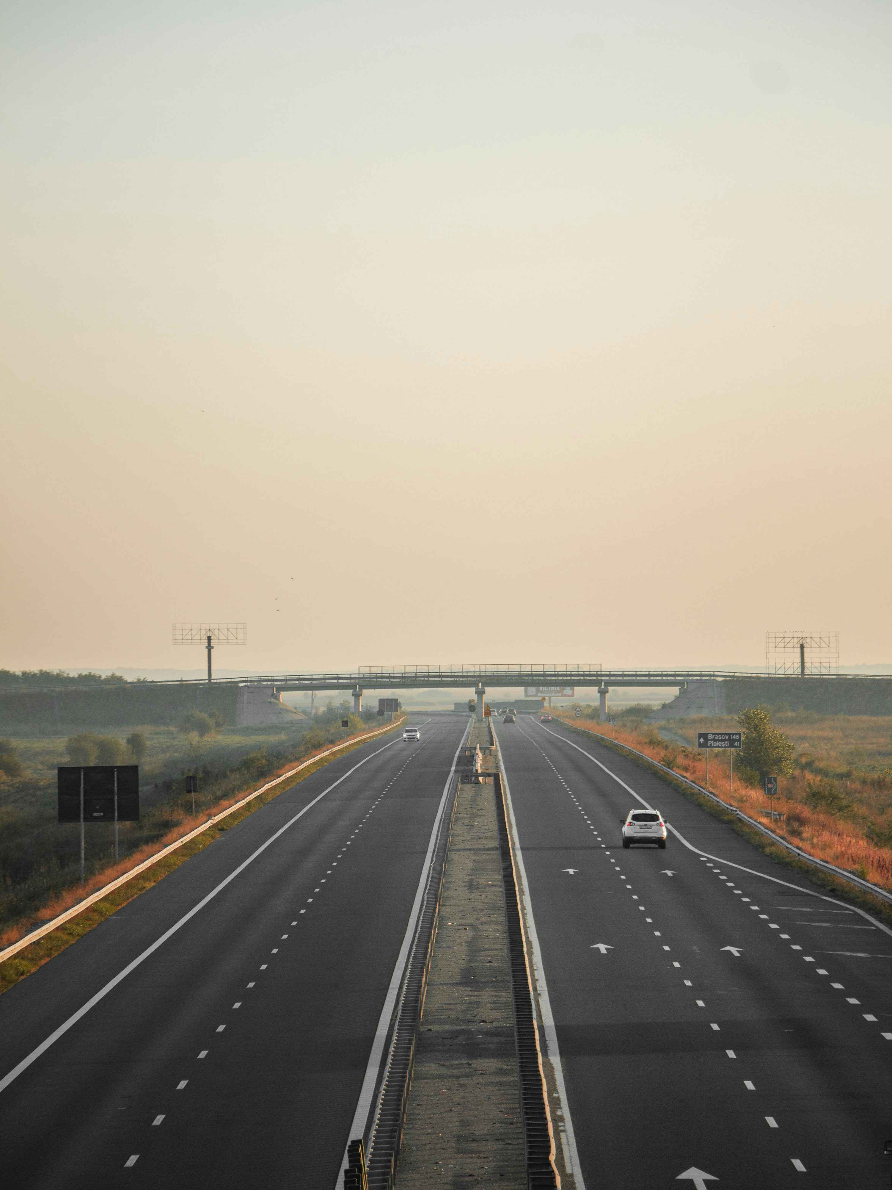 Highway with toll gates